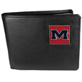 Mississippi Rebels Leather Bi-fold Wallet Packaged in Gift Box